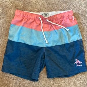 Penguin Mens Swim shorts/ swim wear size medium like new